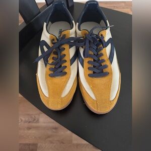 Tretorn Mustard and Navy Women's Sneakers
